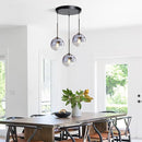 KCO Lighting 3 Pendant Light Fixtures Ceiling Hanging Large Glass Cluster Chandelier Nordic Mercury Glass Pendant Light Modern Cluster Pendant Light Fixture by CozyNest Decor