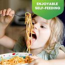 12 Pieces Toddler Utensils, Kids Stainless Steel Silverware Set - 6pcs Forks and 6pcs Spoon, Cute Children Flatware Sets with Mirror Polished, Self Feeding Safe, Dishwasher Safe by CozyNest Decor