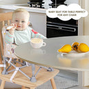 Portable Booster Seat,Toddler Baby Seat with Tray for Dining Table Compact Floor Chair for Camping Lawn Beach Babies Travel 6-36 Months by TinyTreasures Baby Boutique