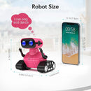 ALLCELE Robot Toys, Rechargeable RC Robots for Kids Boys, Remote Control Toy with Music and LED Eyes, Gift for Children Age 3 Years and Up - Rose Red by TinyTreasures Baby Boutique