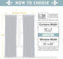 ChrisDowa Blackout Curtains 72 inches Long for Bedroom - 2 Panels Set Grommet Thermal Insulated Room Darkening Curtains for Living Room (Beige, 42 x 72 Inch) by CozyNest Decor