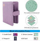 Melsbrinna Rfid Passport Holder for Travel women/Men, Cute Passport Wallet Rfid Blocking Card Slots, Rfid Passport Cover/CaseTravel Wallet, Passport Book Holder (1, Purple1) by TinyTreasures Baby Boutique