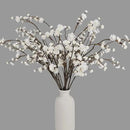 Geegoods 10 Stems White Faux Flowers for Vase – Real Touch Artificial Baby Breath Branches Long Stem for Tall Vase Indoor Home Table Centerpieces Decoration by CozyNest Decor
