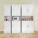 Tall Narrow Storage Cabinet 66.93" H Tall Bathroom Cabinet Metal Pantry Cabinets, 4 Adjustable Shelves for Kitchen, Home Office, Living Room, Dinning Room (20 inches Wide White) by CozyNest Decor