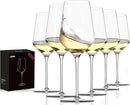 JBHO 17 oz Lead-Free Wine Glasses Set of 6, Hand Blown Durable Crystal Wine Glasses for Daily Use and Hosting Guests, Thin Rim for Serving Red and White Wine, Gift packing for any occasion by CozyNest Decor