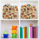 Storage Basket Thanksgiving Day Pumpkins Cube Storage Bins Organizer Bag Collapsible Closet Shelf Baskets with handle for Baby Cloth Pet Toy Book 14.2×10.2×8.3 IN by TinyTreasures Baby Boutique