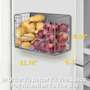 Magnetic Shelf for Fridge, Fruit Potato & Onion Storage Bins, Pantry Organizers & Storage, Large Container Magnetic Basket for Refrigerator, Kitchen Counter,Cabinet Magnetic Fridge Organizer Silver 2 by CozyNest Decor