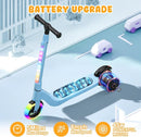 CBD Electric Scooter for Kids, 6 Mph Top Speed, Up to 5 Miles Range, 5.3" Solid Tires Wheel and Front Light, Kick Scooter Adjustable Height for Kids Age 6-12 by TinyTreasures Baby Boutique