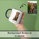 Personalized Coffee Mug, Custom Photo Text 11 Oz Ceramic Mug, Customized Picture Name Tea Cup, Unique Gift Idea, Taza Cafe Personalizadas Fotos, Cute Custom Gifts Mom Women Men, Father's Day, Black by TinyTreasures Baby Boutique