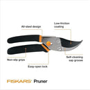 Fiskars Bypass Pruning Shears, 5/8-Inch Cut Capacity Garden Clippers, Gardening Scissors with Sharp, Rust Resistant Steel Blade by GreenHaven Gardens