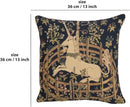 Charlotte Home Furnishings Decorative Pillow Covers for Couch 13X13 in Unicorn Throw Pillow Covers for Sofa Tapestry Square Pillow Cases for Bed Living Room Soft European Cotton Jacquard Woven by CozyNest Decor