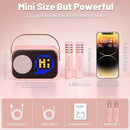 Karaoke Machine for Kids Adults, Portable Bluetooth Karaoke Speaker with 2 Wireless Microphones, Pixel Display Light, Birthday Gifts Toys for Girls & Boys Ages 3, 4, 5, 6, 7, 8, 9,10,11,12+ Years by TinyTreasures Baby Boutique