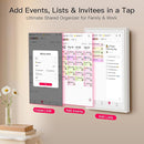 15.6 Inch Digital Calendar, Full HD Touchscreen Smart Planner for Family Schedules - Wall & Desk Mount, Great for Seamless Daily Planning & Household Organization, with LED Reminder Light by TinyTreasures Baby Boutique