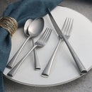 Alata Bailey 20-Piece Forged Stainless Steel Flatware Set Cutlery Set,Service for 4,Matte Satin Finish,Dishwasher Safe… by CozyNest Decor