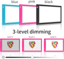 Light Box Drawing Pad, Tracing Board with Type-C Charge Cable and Brightness Adjustable for Artists, AnimationDrawing, Sketching, Animation, X-ray Viewing (A4-P-Pink-New) by TinyTreasures Baby Boutique