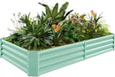 Land Guard 6×3×1ft Galvanized Metal Raised Garden Bed, Metal Planter Kit Box Outdoor for Deep-Rooted Vegetables, Flowers, Green and Herbs (Lime Green)… by CozyNest Decor