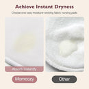 Momcozy Reusable Breast Pads 6 Count, Ultra Thin Washable Nursing Pads, Come with Dry & Wet Separation Bag + Wash Bag by TinyTreasures Baby Boutique