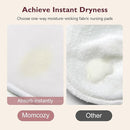 Momcozy Reusable Nursing Pads, Innovative Use of One Way Moisture-Wicking Fabric & 3-Layer Washable Breast Pads, Ultra-Thin Design, Light and Unburden, 14 Pack + Wet & Dry Separation Bag + Wash Bag by TinyTreasures Baby Boutique