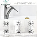 Garbage Disposal SinkTop Air Switch Kit with Stainless Steel Button, Champagne Gold by CozyNest Decor