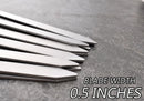 17-Inch 24 Pack Long Flat BBQ Skewers, HONSHEN 3/8 Inch Stainless Steel Wide Blade with hardwood Handle barbecue skewers for Grilling Meat,Chicken,Shrimp,Vegetables (17Inch Flat BBQ Skewers 24p) by GreenHaven Gardens