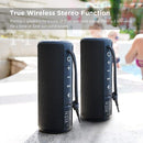MIATONE Boombox Outdoor Portable Bluetooth Speaker Waterproof Wireless Speakers - Black by TinyTreasures Baby Boutique