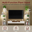 Plant Stand Indoor with Grow Light, 6-Tiered Tall Plant Stand Indoor, Metal Plant Shelf with Hanging Basket Hook and Adjustable Light, Ideal for Living Room, Garden, Patio white by GreenHaven Gardens