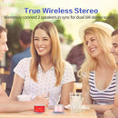 LENRUE A2 Portable Wireless Bluetooth Speaker with Lights and Lanyard,5W Mini Small Metal Speakers Bluetooth 5.0/Aux-in for iPhone Android Home Outdoor,Gift for Women/Girls by TinyTreasures Baby Boutique