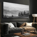 SOUGUAN Grey Pictures Wall Decor Forest Artwork Mountain Canvas Painting Landscape Wall Art Prints for Living Room Bedroom Home Hanging Decor 24x48 Inch by CozyNest Decor