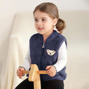 Baby Boys Girls Fleece Vest Zip Up Cute Bear Jackets Fuzzy Fall Winter Warm Clothes Newborn Outwear for Toddler Infant by TinyTreasures Baby Boutique