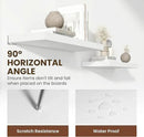 48 Inch Floating Shelves, 12 Inch Deep Floating Shelves for Wall, Floating Shelf with Invisible Brackets, Deep Wall Shelves for Bathroom, Bedroom, Living Room, 1 Pack, White by CozyNest Decor