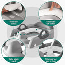 Potty Training Seat with Step Stool Ladder for Kids and Toddler,Wiifo Sturdy Potty Ladder with Soft Padded Cushion for Toddler Boys and Girls(Light Grey) 2025 New Version by TinyTreasures Baby Boutique
