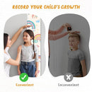 Personalized Name Growth Chart Wall Decor for Kids – Canvas Removable Height Chart Measuring Ruler 59" x 7.9" (Rainbows) by TinyTreasures Baby Boutique