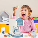 Play Kitchen Accessories Kids Wooden Coffee Maker Toy Espresso Machine Toddler Toy Kitchen Sets for Girls and Boys (Coffee Maker) (White) by TinyTreasures Baby Boutique