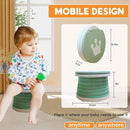 Travel Potty for Toddler, Portable and Foldable Toilet, Apply to Seat Emergency Toilet for Car, Camping, Outdoor, Indoor (green, small) by TinyTreasures Baby Boutique