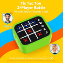 Rechargeable Tic Tac Toe Game Box with 5 Fun Brain Memory Games, Electronic Touchscreen Handheld Game, Portable Digital Puzzle Board Travel Toy, Gifts Choice for Kids and Adults (Green) by TinyTreasures Baby Boutique
