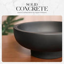 Concrete Fruit Bowl – Large Decorative Pedestal Bowl for Kitchen Counter, Entryway, or Coffee Table – Modern Catch – All Key Bowl – Heavyweight Centerpiece for Home Decor (Concrete) by CozyNest Decor