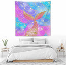 HZOHNAGO Mermaid Scales Tapestry Colorful Shiny Scales Mermaid Tail Pattern Printed Wall Tapestry Wall Hanging for Bedroom Living Room Dorm 60" W x 60" H by CozyNest Decor