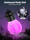 Smart Outdoor String Lights 20FT 20PCS G50 Led Bulb Outdoor APP& Remote Control Dimmable Music synic Timer speedness for Vacation Daily Camping Garden Yard Party Wedding Home Decoration by GreenHaven Gardens