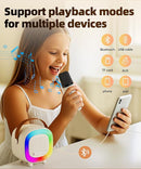 Mini Karaoke Machine Speaker for Kids Adults, Portable Bluetooth with 1 Wireless Microphones, Children's Day Birthday Gift Ideas for Toys for Teens Boys and Girls Aged 4, 5, 6, 7, 8, 9, 10, 11, 12+ by TinyTreasures Baby Boutique