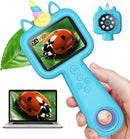 Pocket Microscope for Kids, 2.4" Screen 600X Portable Digital Microscope Handheld, STEM Educational Science Kit Toys for Age 3 4 5 6 7 8 9 10 11 12 13 Years Old Kids Christmas Birthday Gifts by TinyTreasures Baby Boutique