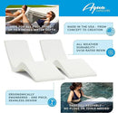 Aqua Outdoors Pool Chaise Lounge Chairs for Ledge & Shelf, Water-Weighted Pool Lounger for Depths Up to 9”, No Screw Plugs & Tools Needed, White Granite Ledge Lounger, Set of 2 by GreenHaven Gardens