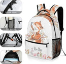 Cute Fox Little Bird Custom Kids Backpack 16.5 Inch for Boy Girl, Personalized Waterproof Child School Travel Bag with Name Option5 by TinyTreasures Baby Boutique