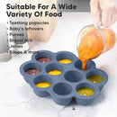 KeaBabies Silicone Food Freezer Trays with Lid, 2oz x 10 Pods Baby Food Storage Containers, Easy Puree Meal Prep, Breast Milk Silicone Freezer Molds, Dishwasher, Microwave Safe, BPA-Free (Slate) by TinyTreasures Baby Boutique