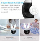 Kids Alarm Clock for Kids, Bunny Alarm Clocks for Girls Boys, White Kid Alarm Clock with Ringtones & Night Light Rechargeable Snoozing by TinyTreasures Baby Boutique