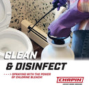 Chapin 20074: Made in The USA Disinfectant Bleach Sprayer, 1-Gallon, Adjustable Cone Nozzle, Compatible with Bleach Solutions and Fungicides, Bonus Spray Shield, Translucent White by GreenHaven Gardens
