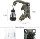 Solar Dragon Tree Hugger Statue Wall Decor - Gothic Garden Statue with Solar Lantern, Outdoor&Yard Decor, Fantasy Dragon Figurine for Trees, Walls, or Fences - Unique for Men & Women by CozyNest Decor