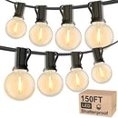 RTTY Outdoor String Lights 150 FT Globe LED Patio Lights with G40 Plastic Bulbs,Waterproof Shatterproof Dimmable Connectable Hanging for Backyard Porch Balcony Party Cafe Deck Decor by CozyNest Decor