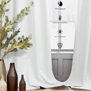 Extra Long Blackout White Curtains for 10 Foot High Living Room Darkening Large Window Pocket Back Tab Linen Drapes 120 Inches Long 2 Panels Set Noise Cancelling Thermal Light Blocking Luxury Stunning by CozyNest Decor