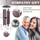 ASTARIN 36" Large Deep Tone Personalized Name Sympathy Wind Chimes, Cardinal Memorial Wind Chime for Loss of Mother Father Loved One, Bereavement Condolence Gifts Decor Outdoor Patio Garden by CozyNest Decor