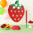Wernnsai Red Strawberry Piñata For Kids - Strawberry Baby Shower Pinata Strawberry Birthday Party Decorations Summer Fruit Themed Party Game Supplies With Bat Blindfold 16.5" × 11.6" ×3" by TinyTreasures Baby Boutique